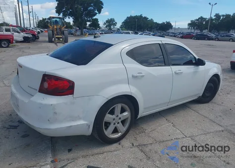 2013 Dodge Avenger Se из США, поврежденный, VIN 1C3CDZAB7DN605331